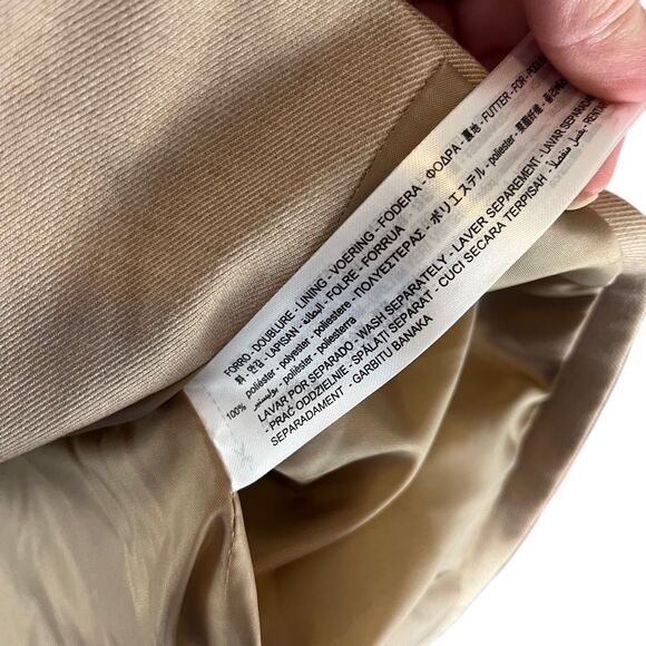 Zara Tan Single Button Blazer Jacket Size 8 Style 275334070440 - Picture 6 of 6